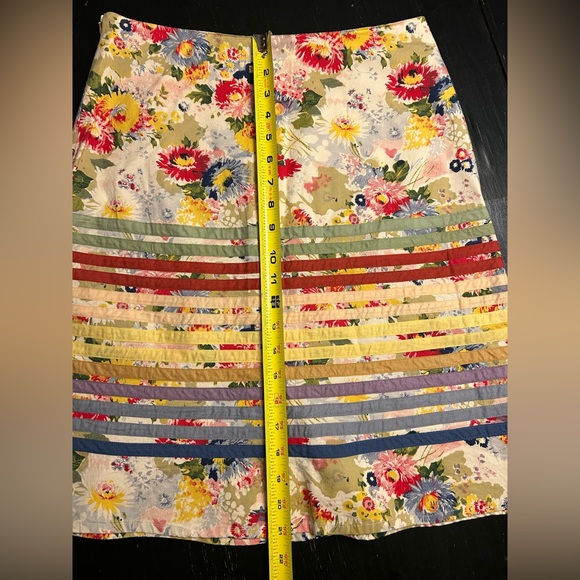 Anthropologie Odille Floral Ribbon Skirt - Picture 3 of 4